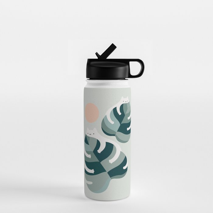 Cat and Plant 38 Water Bottle Gallery Image 1