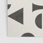 Playful Bauhaus geometric black shapes Poster Gallery Image 3