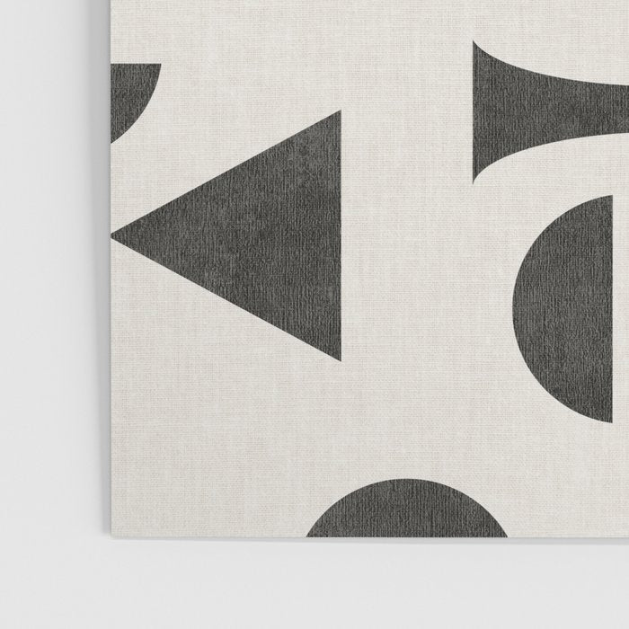 Playful Bauhaus geometric black shapes Poster Gallery Image 3