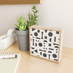 Playful Bauhaus geometric black shapes Mini Art Print Gallery Image 2