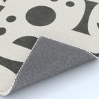 Playful Bauhaus geometric black shapes Rug Gallery Image 4