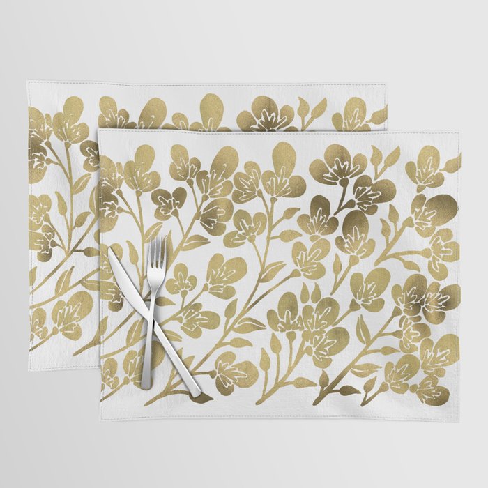Cherry Blossoms - Gold Palette Placemat Gallery Image 1