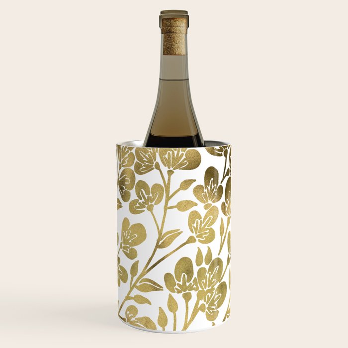 Cherry Blossoms - Gold Palette Wine Chiller Gallery Image 1