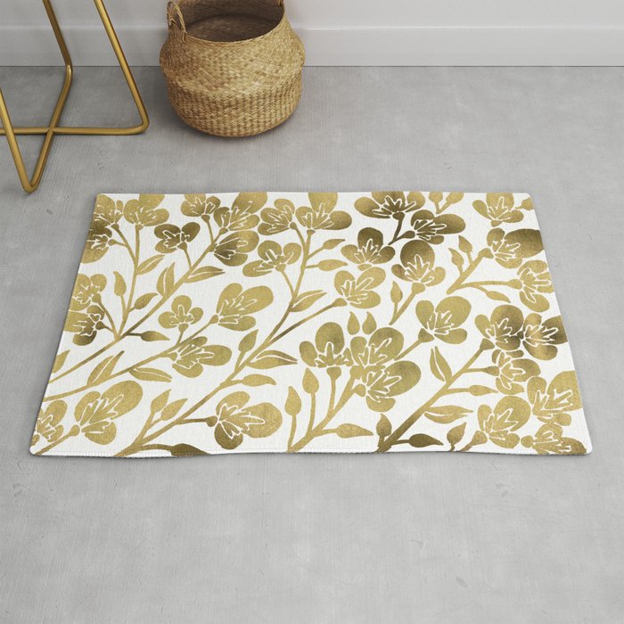 Cherry Blossoms - Gold Palette Rug Gallery Image 1