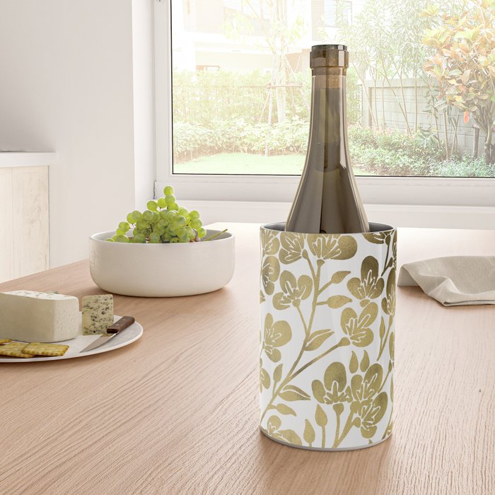 Cherry Blossoms - Gold Palette Wine Chiller Gallery Image 4