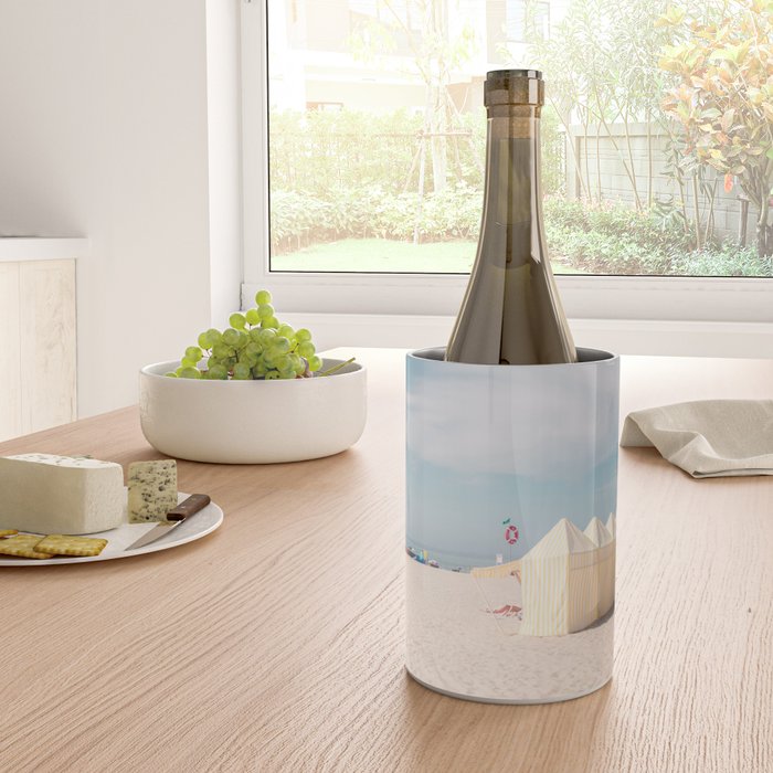 Beach Summer Vibes - ocean travel photography Wine Chiller Gallery Image 4