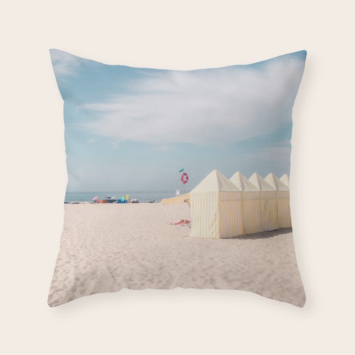 Beach Summer Vibes - ocean travel photography Throw Pillow Gallery Image 6