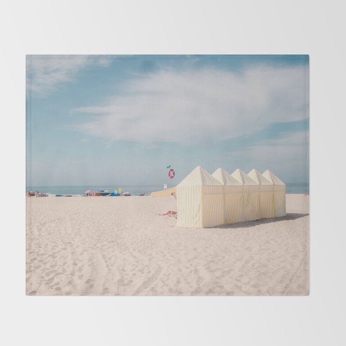 Beach Summer Vibes - ocean travel photography Throw Blanket Gallery Image 2
