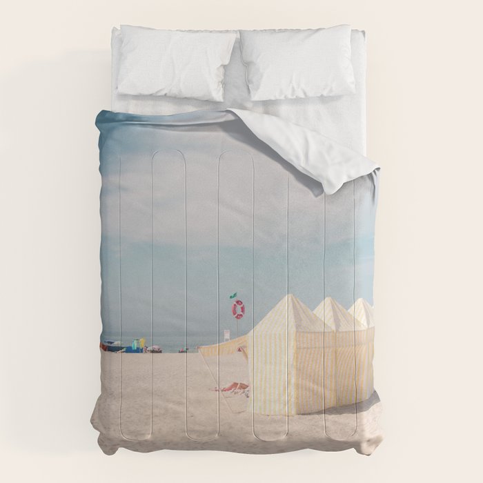 Beach Summer Vibes - ocean travel photography Comforter Gallery Image 1