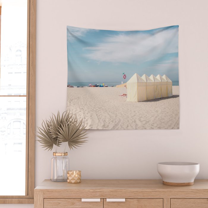 Beach Summer Vibes - ocean travel photography Wall Tapestry Gallery Image 2