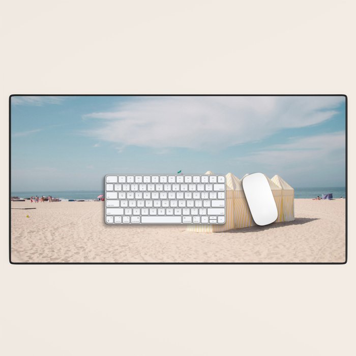 Beach Summer Vibes - ocean travel photography Desk Mat Gallery Image 1