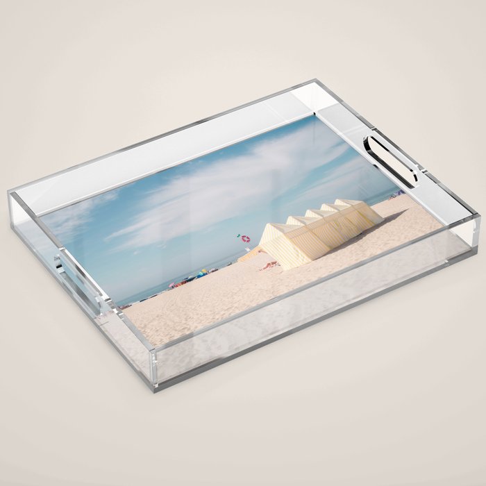 Beach Summer Vibes - ocean travel photography Acrylic Tray Gallery Image 1