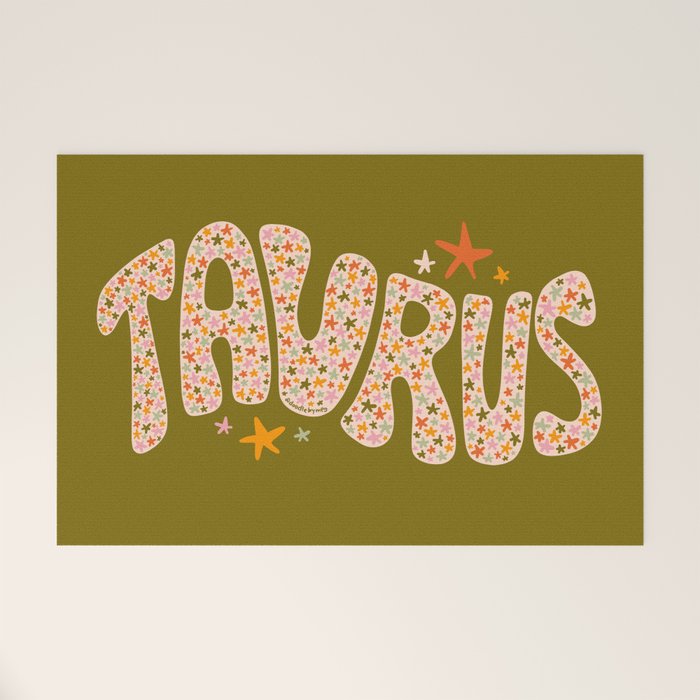 Starry Taurus Welcome Mat Gallery Image 1