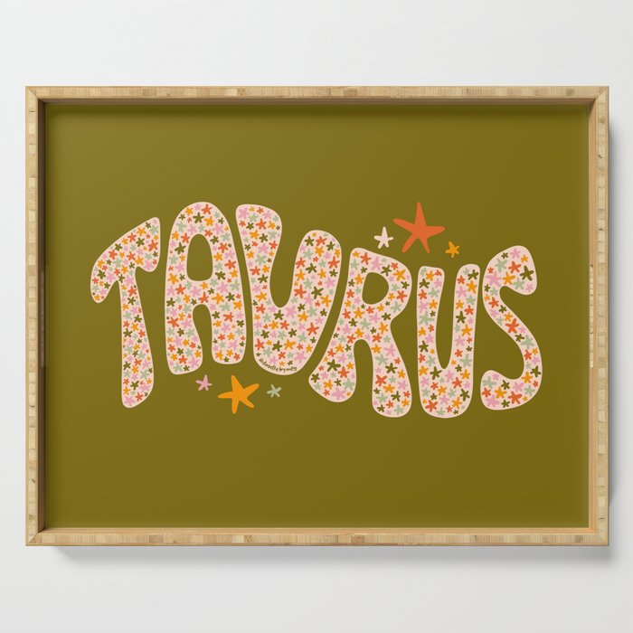 Starry Taurus Serving Tray Gallery Image 1