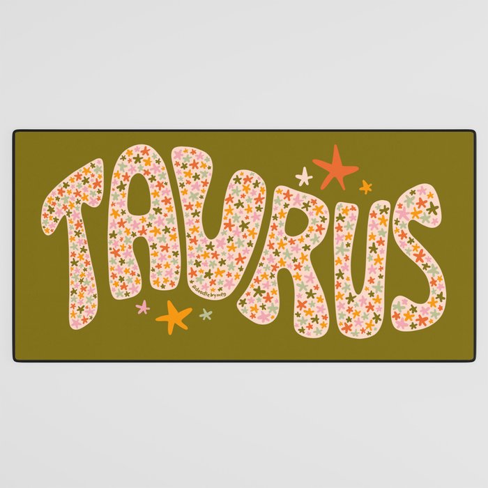 Starry Taurus Desk Mat Gallery Image 3