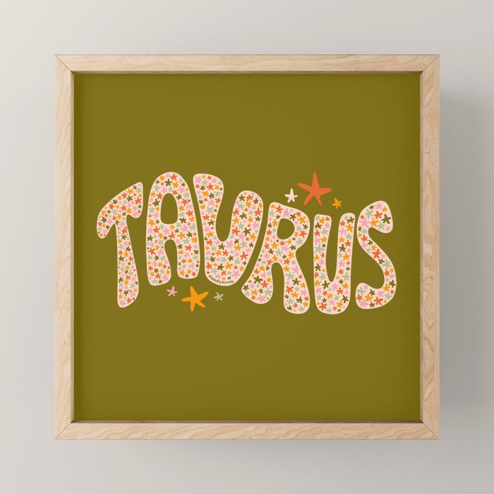 Starry Taurus Mini Art Print Gallery Image 1