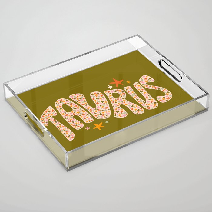 Starry Taurus Acrylic Tray Gallery Image 1