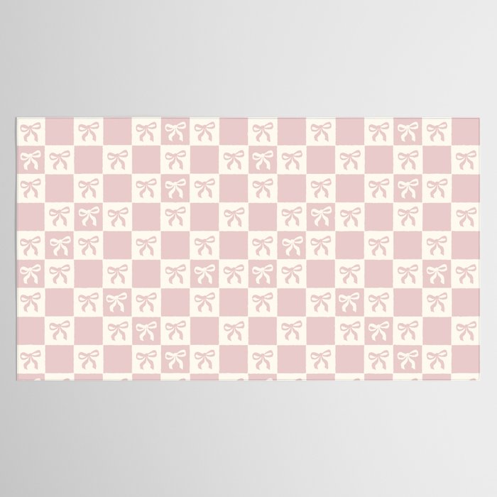 coquette bows in pink Tablecloth Gallery Image 2