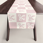 coquette bows in pink Table Runner Gallery Image 1