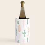 Retro hand drawn cactus plant pattern Wine Chiller Gallery Image 2