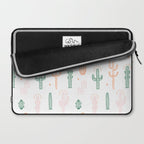 Retro hand drawn cactus plant pattern Laptop Sleeve Gallery Image 2