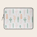 Retro hand drawn cactus plant pattern Laptop Sleeve Gallery Image 1
