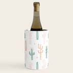 Retro hand drawn cactus plant pattern Wine Chiller Gallery Image 3