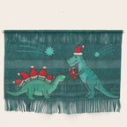 Cute Christmas Dinosaurs Dinos Dinosaur Wall Hanging Gallery Image 1