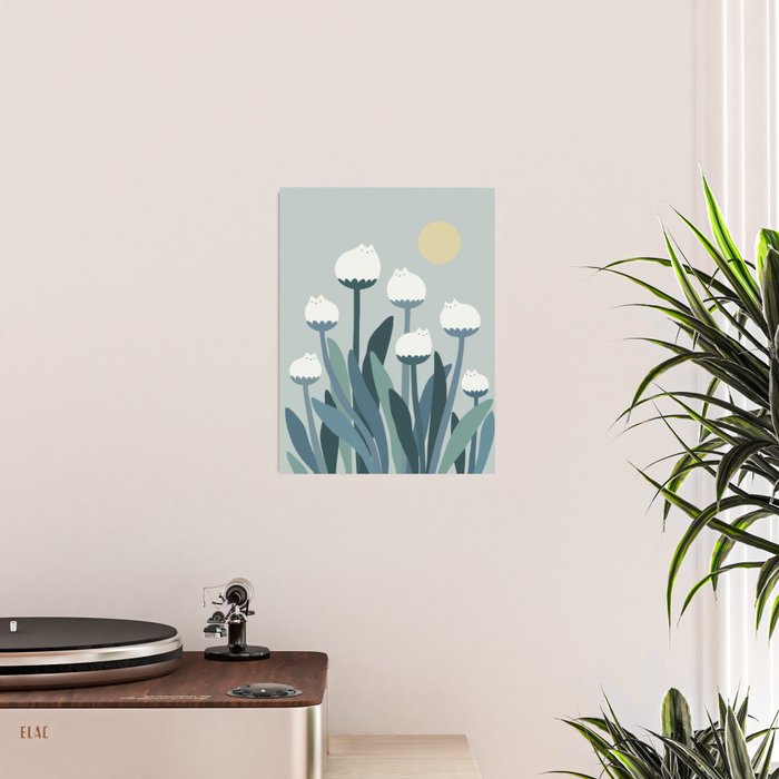 Cat and Plant 76 Poster Gallery Image 2