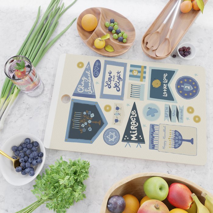 Hanukkah Banners, Signs, and Pennants Cutting Board Gallery Image 2