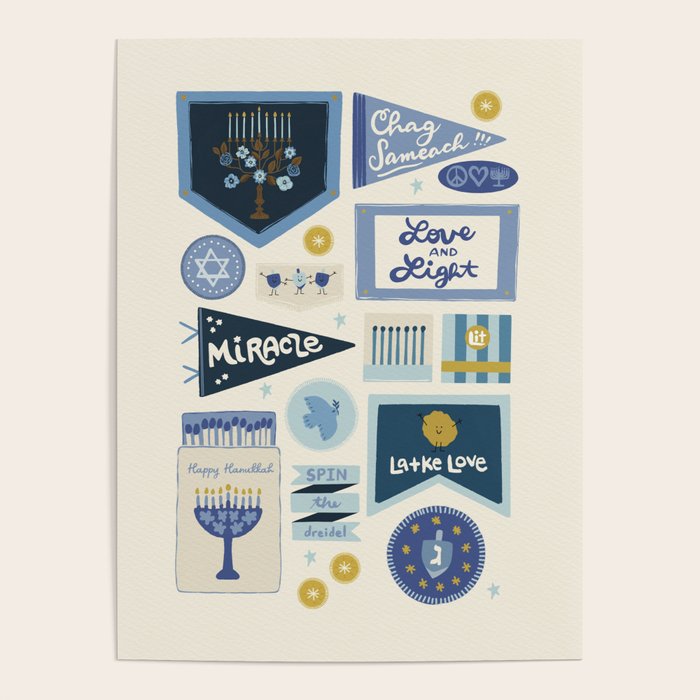 Hanukkah Banners, Signs, and Pennants Poster Gallery Image 4