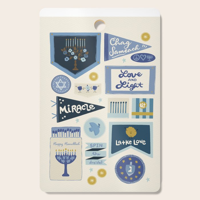 Hanukkah Banners, Signs, and Pennants Cutting Board Gallery Image 1