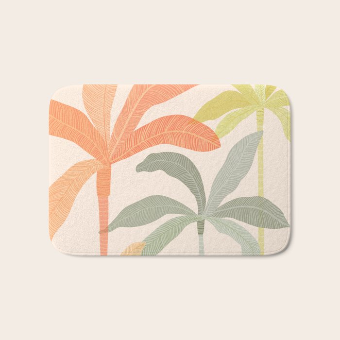 Tropical Palm Grove Bath Mat Gallery Image 1