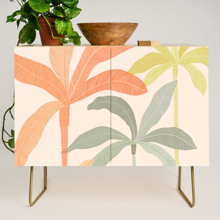 Tropical Palm Grove Credenza Gallery Image 1