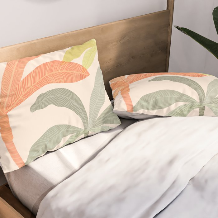 Tropical Palm Grove Pillow Sham Gallery Image 2