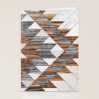 Urban Tribal Pattern No.12 - Aztec - Wood Stationery Card Gallery Image 2