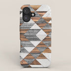 Urban Tribal Pattern No.12 - Aztec - Wood iPhone Case Gallery Image 1