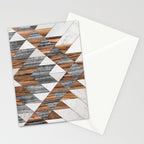 Urban Tribal Pattern No.12 - Aztec - Wood Stationery Card Gallery Image 2
