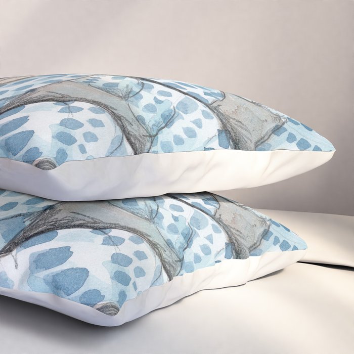 Blue Dot Shells Pillow Sham Gallery Image 3