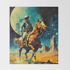 The Space Cowboy Throw Blanket Gallery Image 2