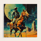 The Space Cowboy Wood Wall Art Gallery Image 1