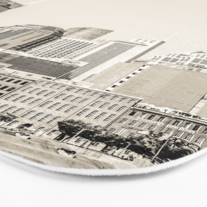 Nashville No. 3 in Sepia Bath Mat Gallery Image 3