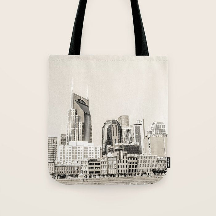 Nashville No. 3 in Sepia Tote Bag Gallery Image 1