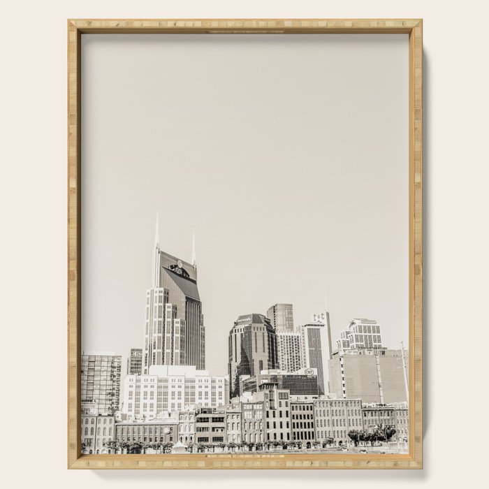 Nashville No. 3 in Sepia Serving Tray Gallery Image 1