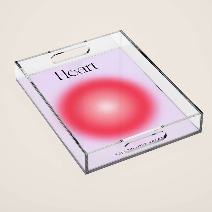 Heart: Aura Gradient 04 Acrylic Tray Gallery Image 1