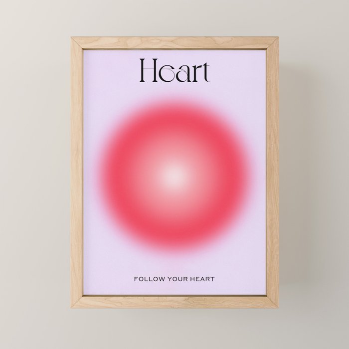 Heart: Aura Gradient 04 Mini Art Print Gallery Image 1