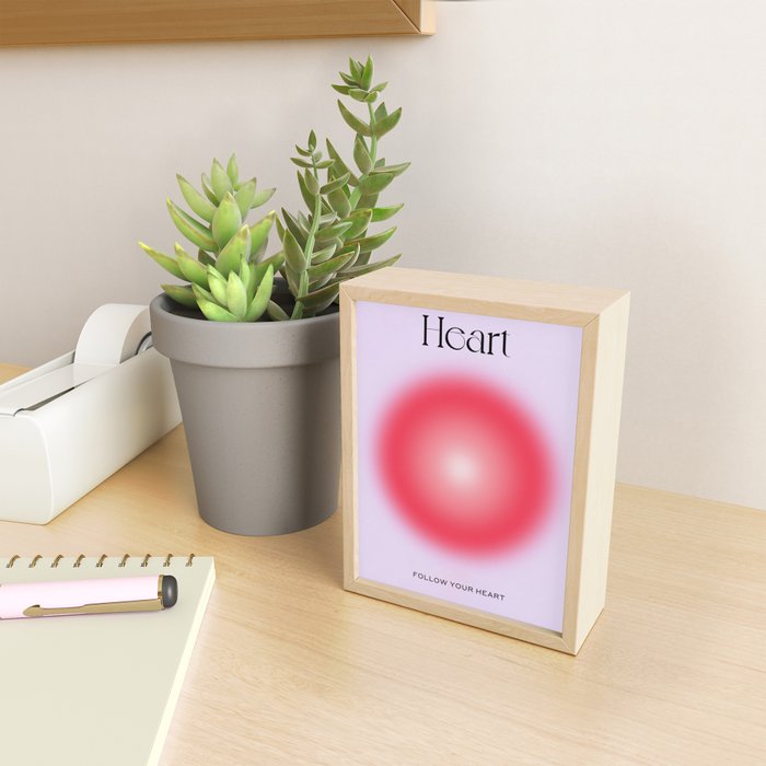 Heart: Aura Gradient 04 Mini Art Print Gallery Image 2