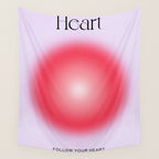 Heart: Aura Gradient 04 Wall Tapestry Gallery Image 4