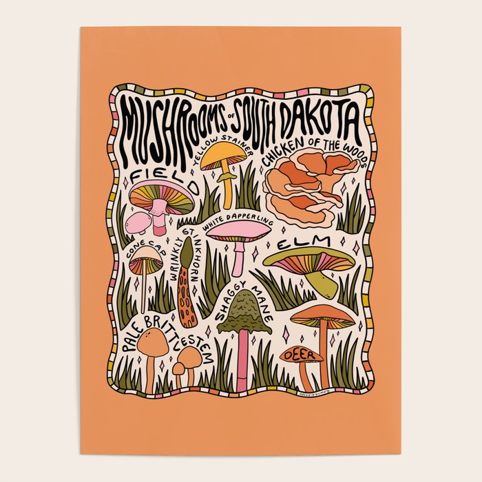 Mushrooms of South Dakota Poster Gallery Image 4