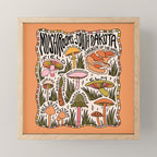 Mushrooms of South Dakota Mini Art Print Gallery Image 1
